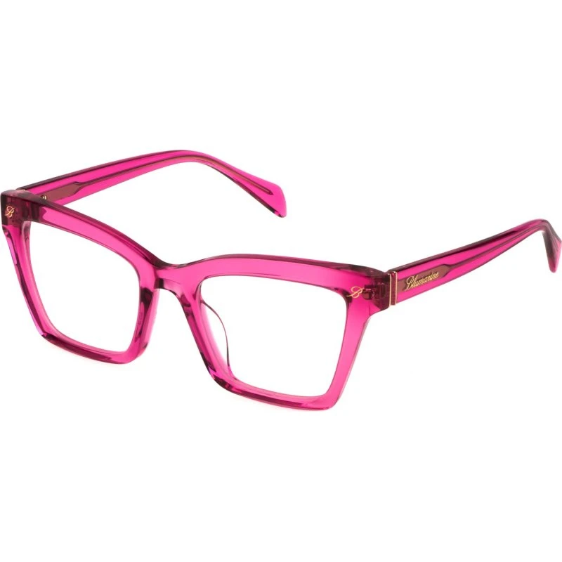Blumarine VBM843 06S4 Lunettes Optiques Carrées en Acétate Rose