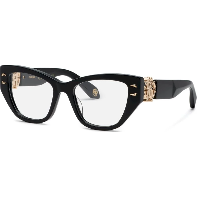 Roberto Cavalli VRC075M - Monture Optique Cat Eye Noire pour Femme