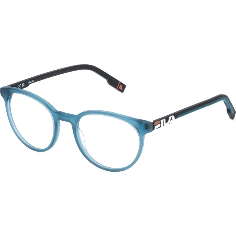 Fila Junior VFI888L - Montures Optiques Pantos en Acétate Bleu Clair
