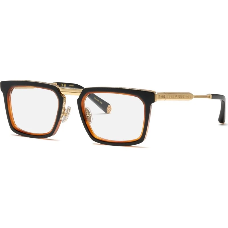 Philipp Plein VPP158M Plein Legacy Montures Optiques Carrées Noires