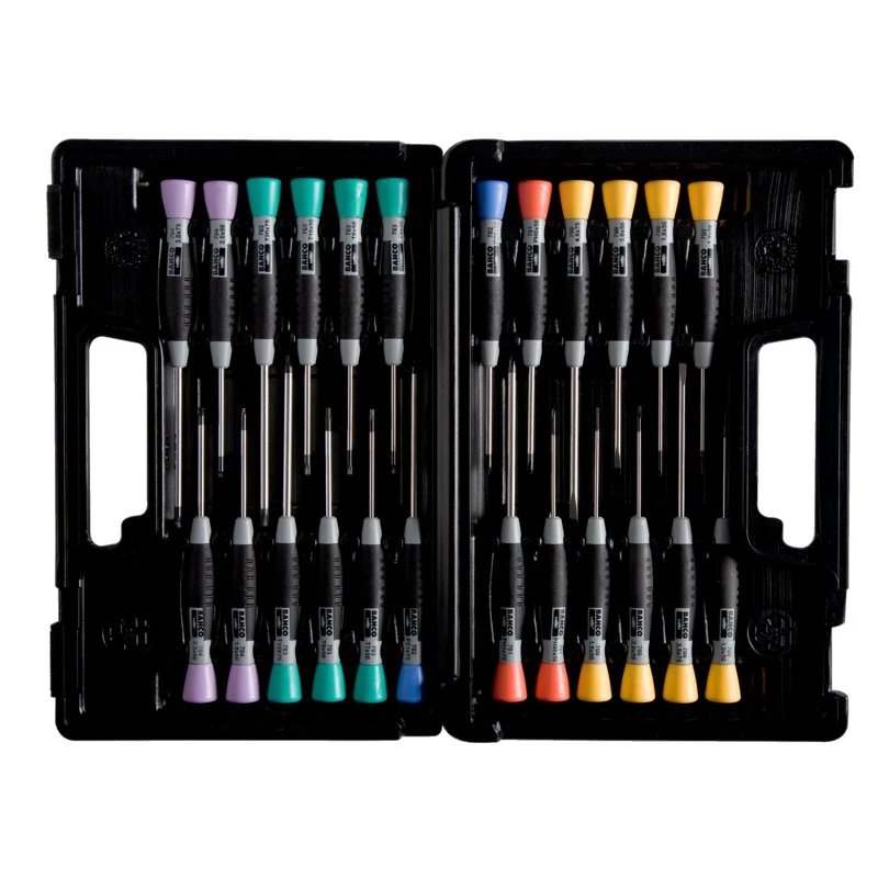 Bahco 706-5 - Jeu de tournevis de précision 24 pièces