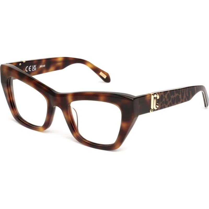 Just Cavalli VJC116 752 Montures Optiques Papillon Havana