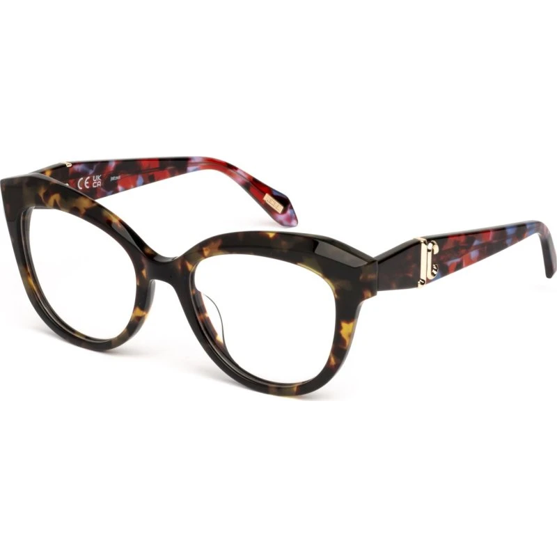 Just Cavalli VJC118 Montures Optiques Papillon Écailles Havana