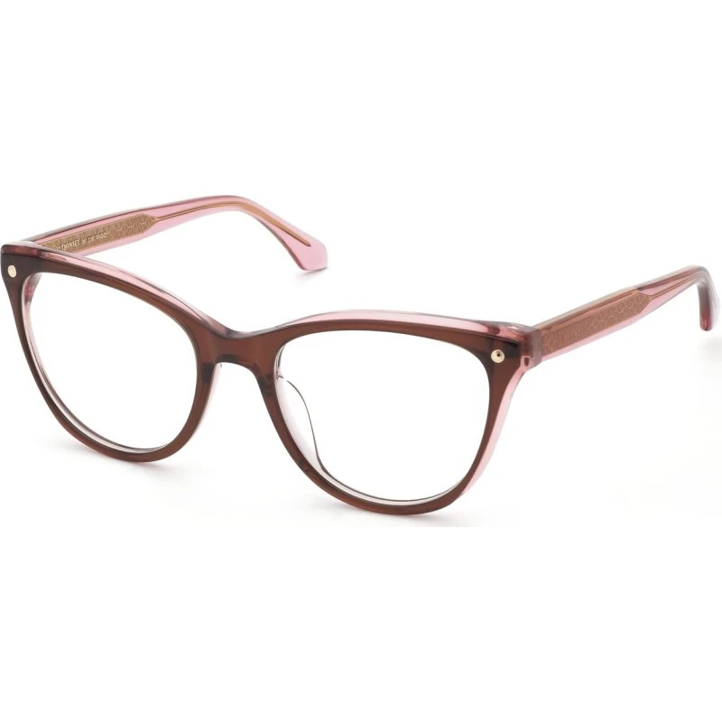 Twinset VTW074 Montures Optiques Papillon en Acétate Marron