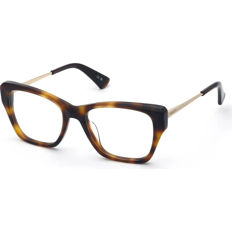 Nina Ricci VNR416 752 - Montures Optiques Carrées en Acétate Havane