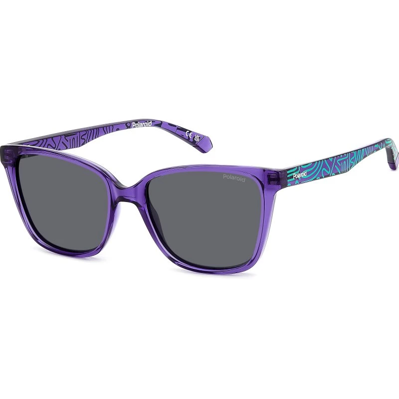 Polaroid Junior PLD 8062/S Lunettes de Soleil Polarisées Violettes