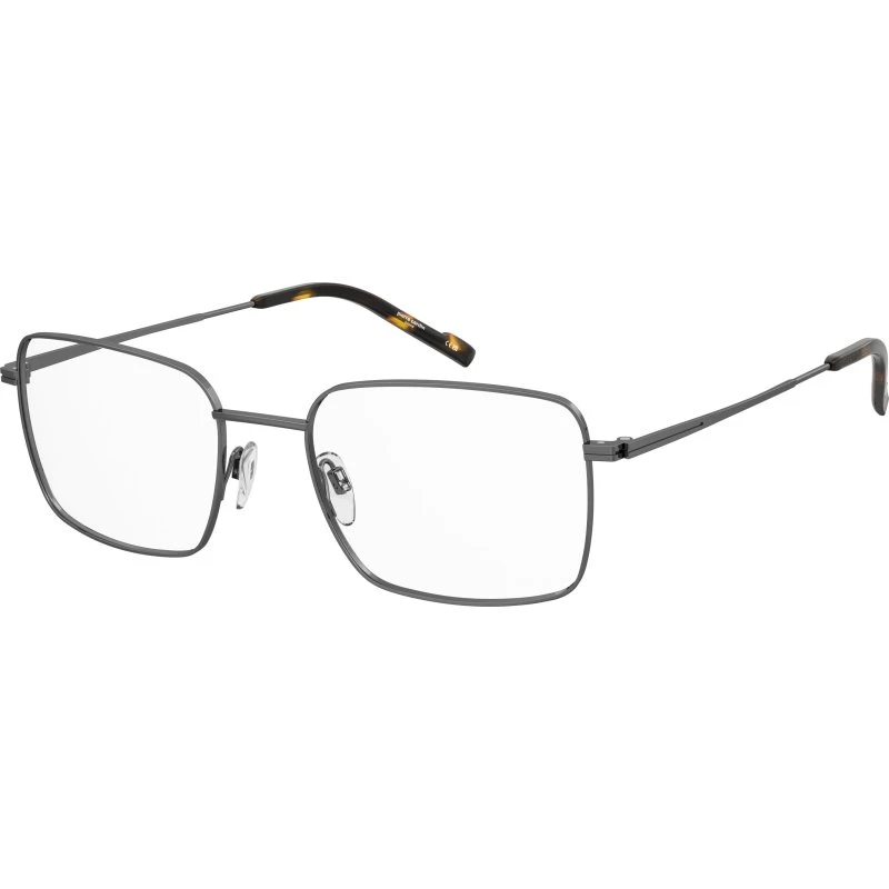 Pierre Cardin Homme - Montures Optiques Carrées en Métal Ruthénium