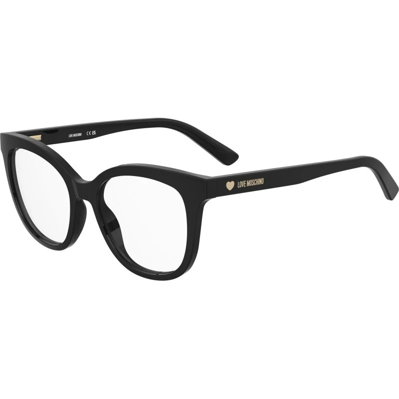 Moschino MOL654 807 Montures Optiques Rondes en Acétate Noir