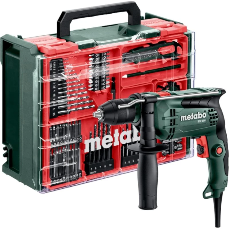 Metabo SBE 650 Set - Perceuse à percussion 650 W