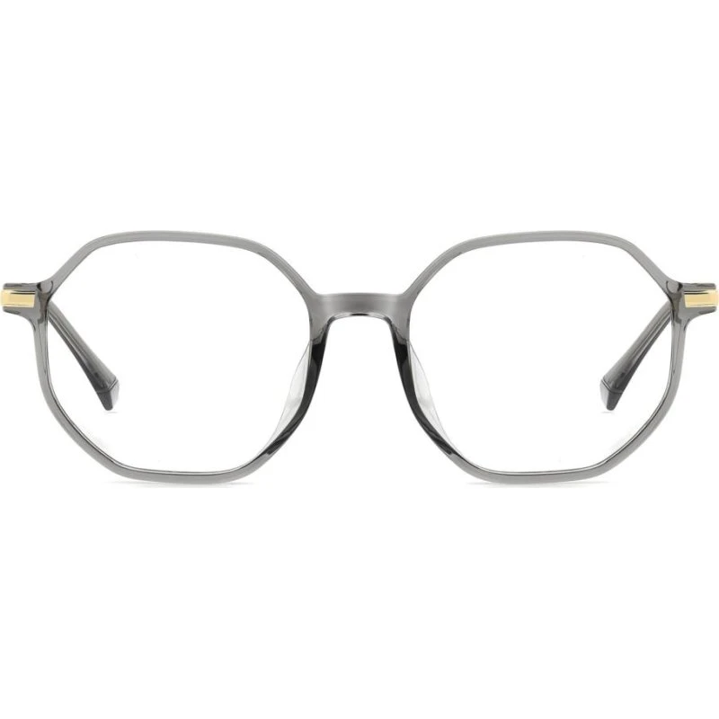 Polaroid PLD D566/G Lunettes de Vue Femme Gris Géométrique 51mm