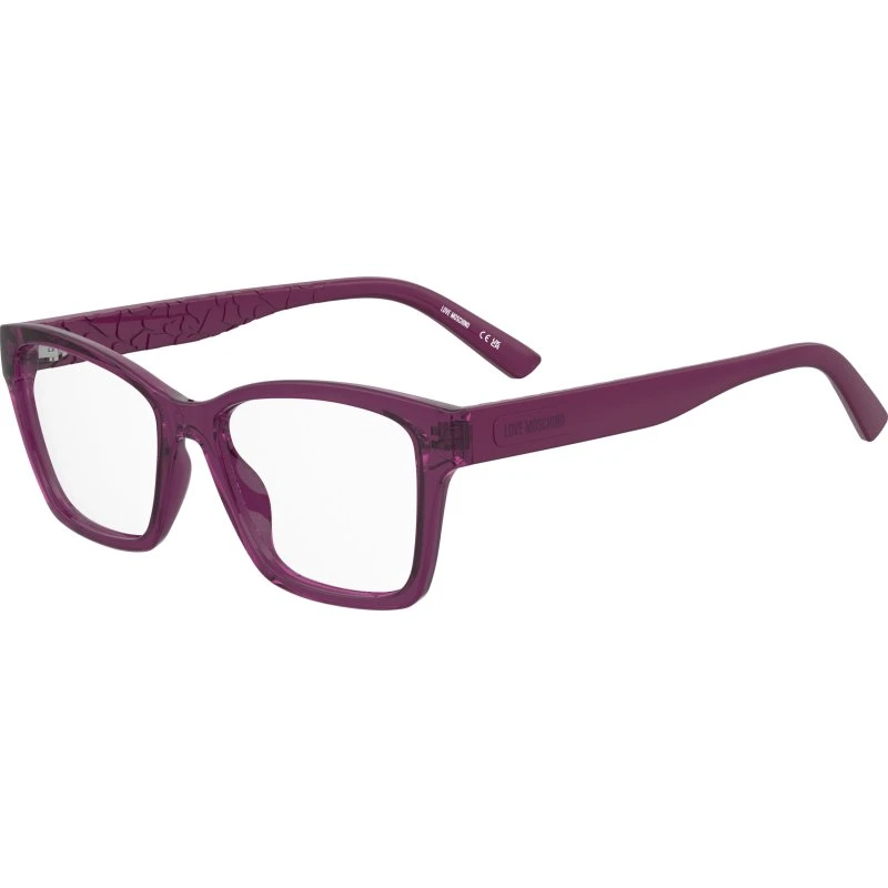 Moschino MOL686 35J Montures Optiques Carrées Roses pour Femme