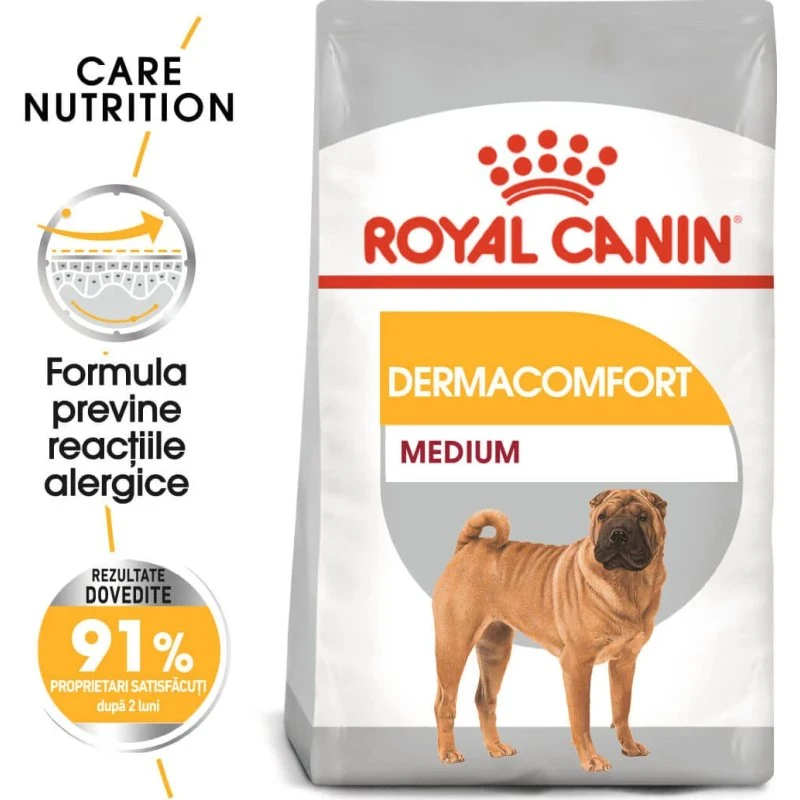 Royal Canin Medium Dermacomfort, Croquettes pour Chien, 3kg