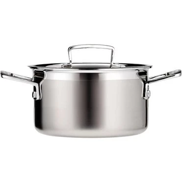 Le Creuset Faitout 18 cm Inox avec Couvercle