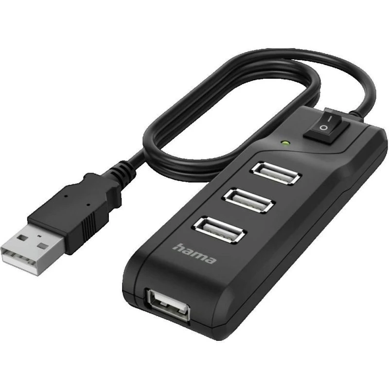 Hama Hub USB 4 ports 2.0 noir
