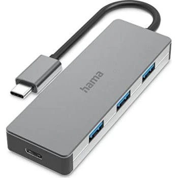 Hama 00200105 Hub USB-C 4 ports 10 Gbit/s Gris