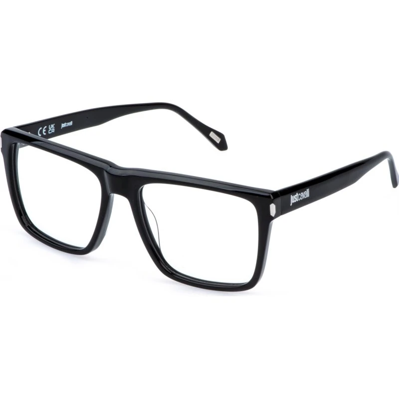 Just Cavalli VJC140 700 Montures Optiques Carrées en Acétate Noir
