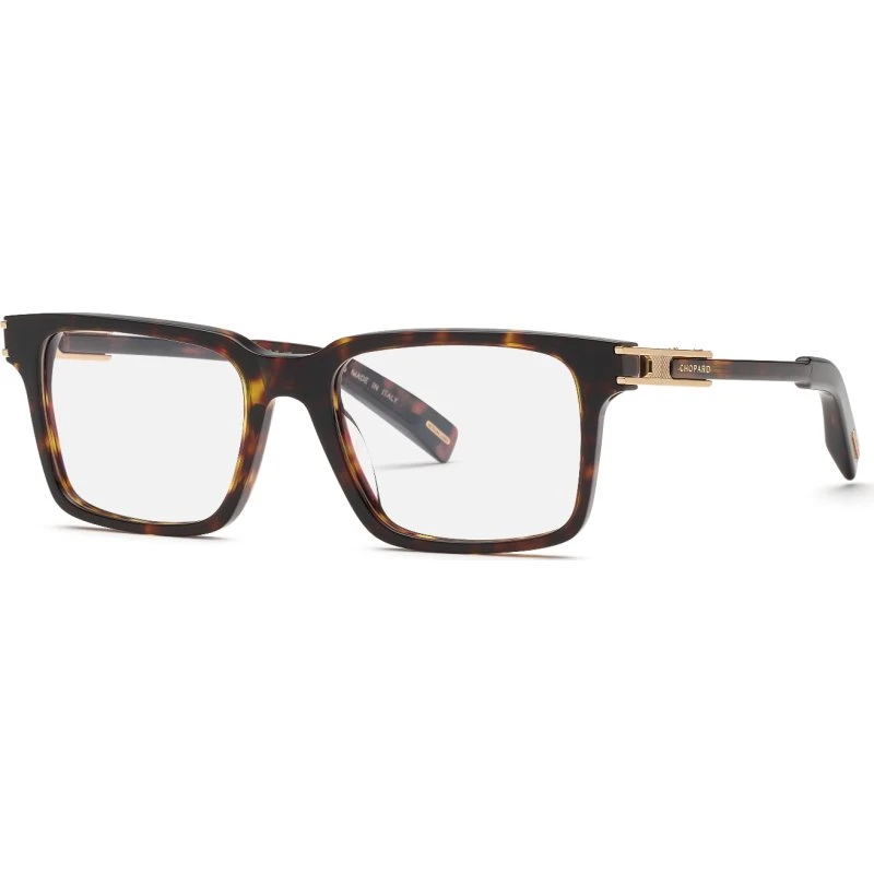 Chopard VCH397 909 - Monture Optique Carrée en Acétate Havana