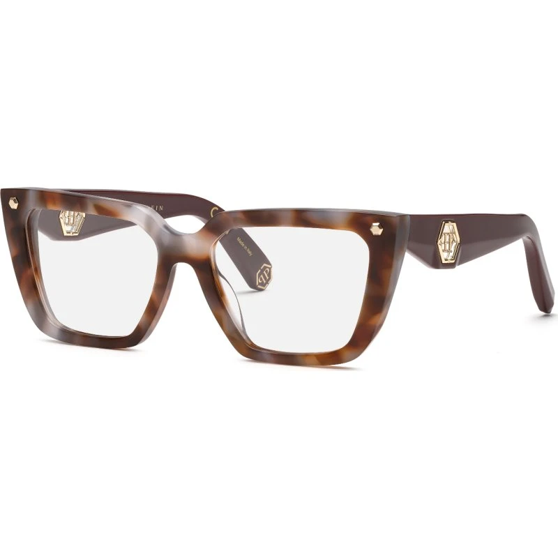 Philipp Plein VPP191 PLEIN MUSE - Montures Carrées Havana