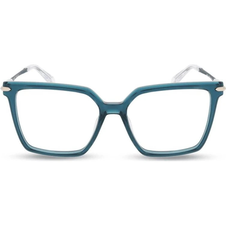 Police VPLR14 Lunettes de Vue Carrées Vertes Unisexe 54mm