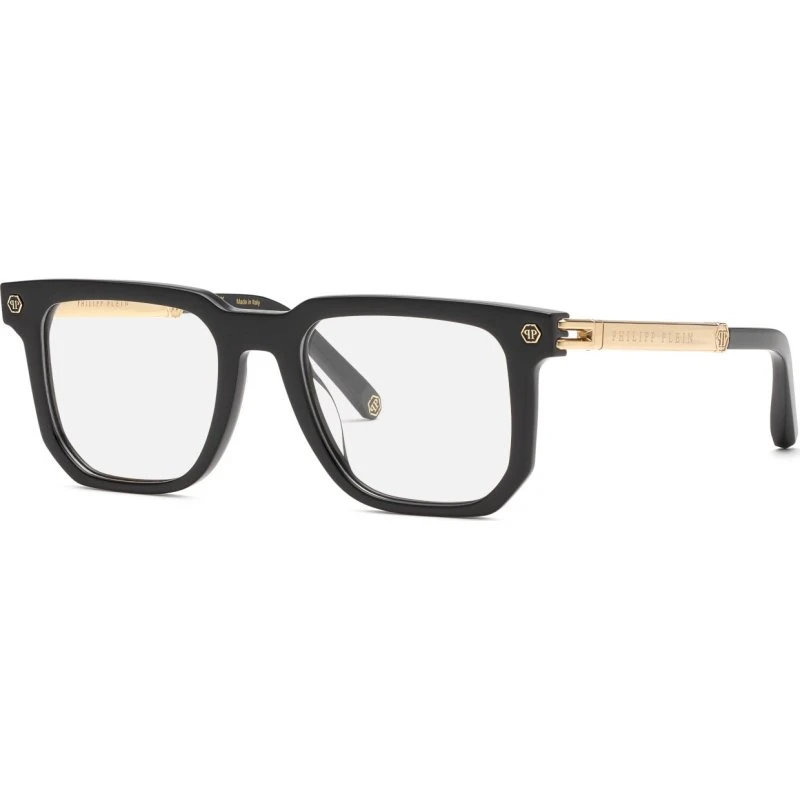 Philipp Plein VPP196 PLEIN LEGACY Montures Optiques Carrées Noires