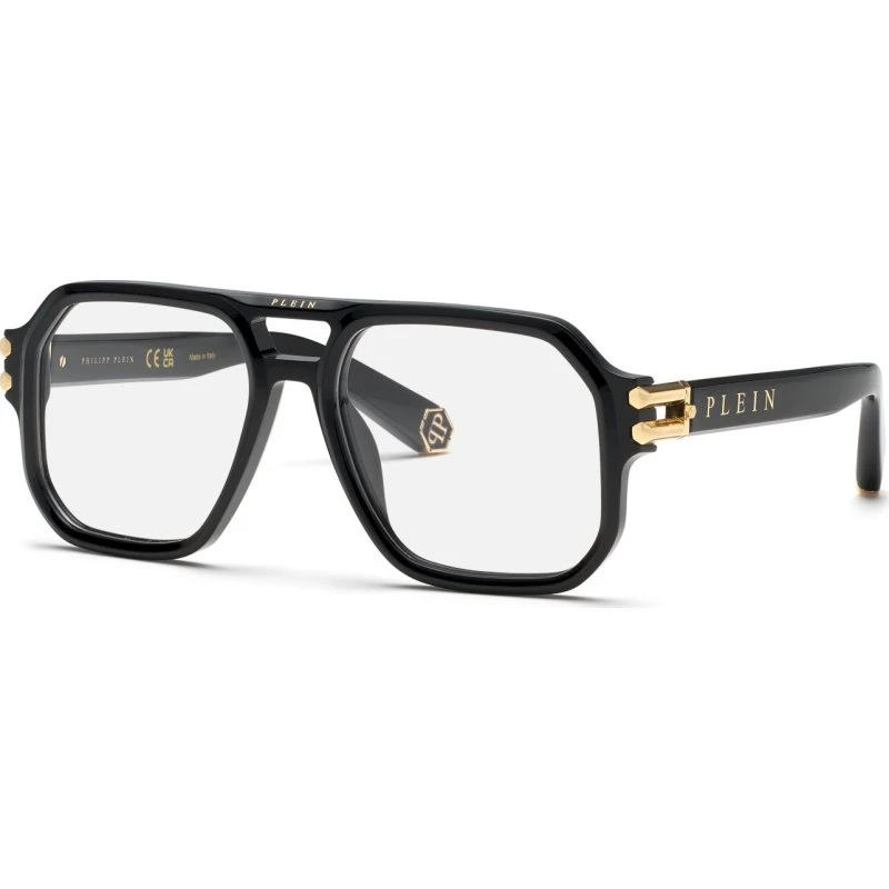 Philipp Plein VPP148M Plein Icon Lunettes Optiques Carrées Noires