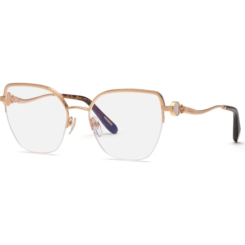 Chopard VCHL83V 08FC Montures Optiques Métal Or Géométriques Femme