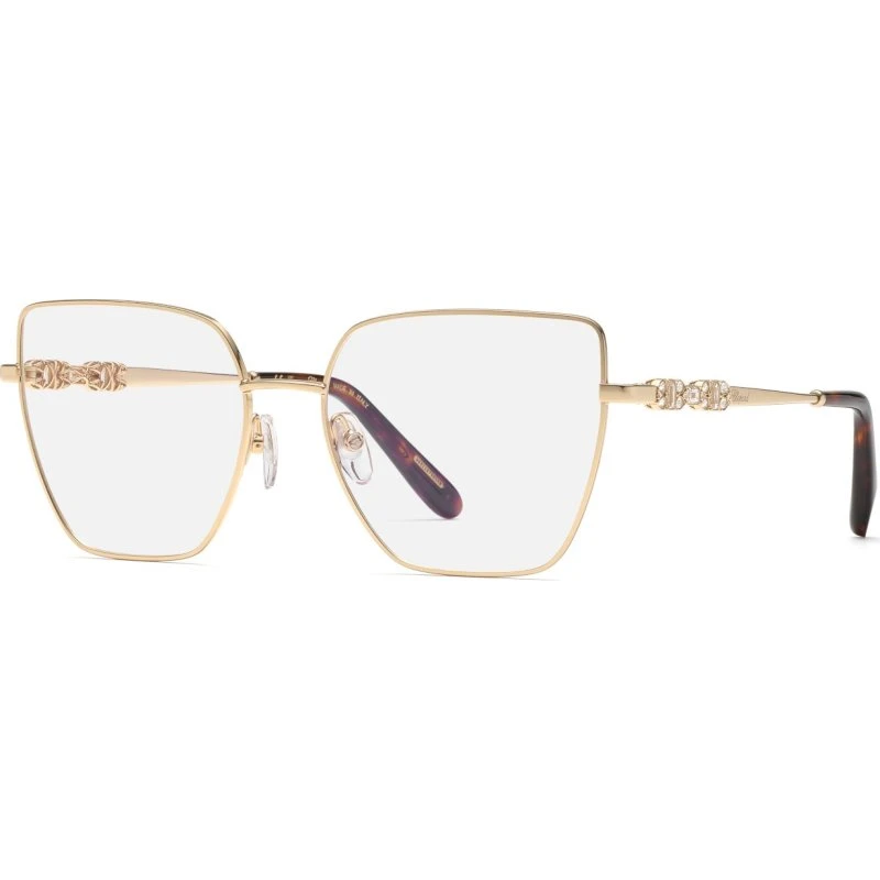 Chopard VCHL86S 0300 - Montures Optiques Papillon en Métal Or