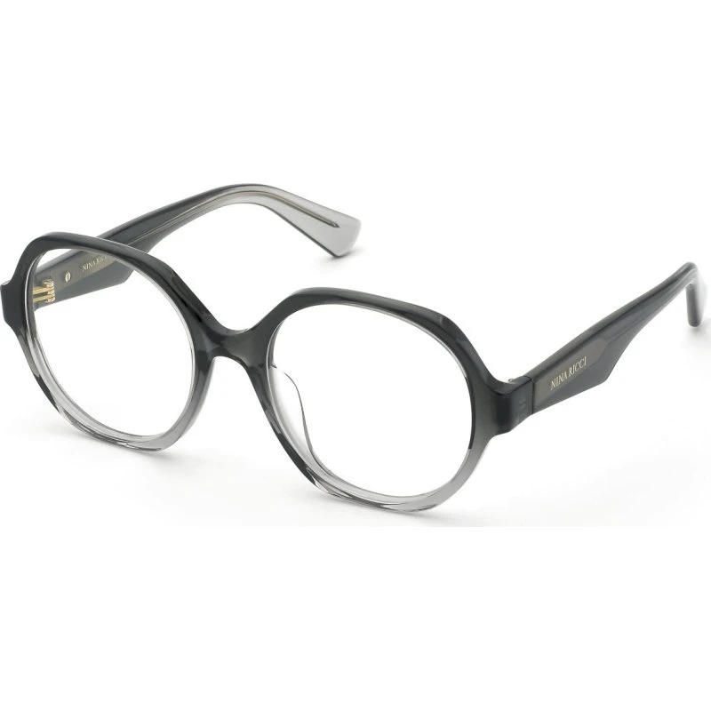Nina Ricci VNR426 0AH8 - Monture Optique Ronde en Acétate Noir