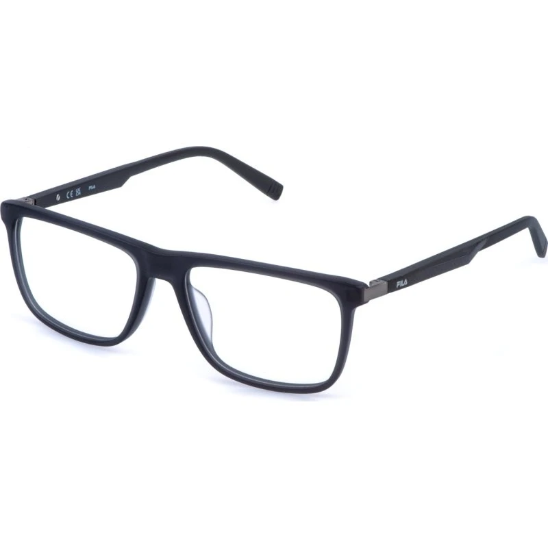 Fila Homme VFIA93 705M - Montures Optiques Carrées en Acétate Gris