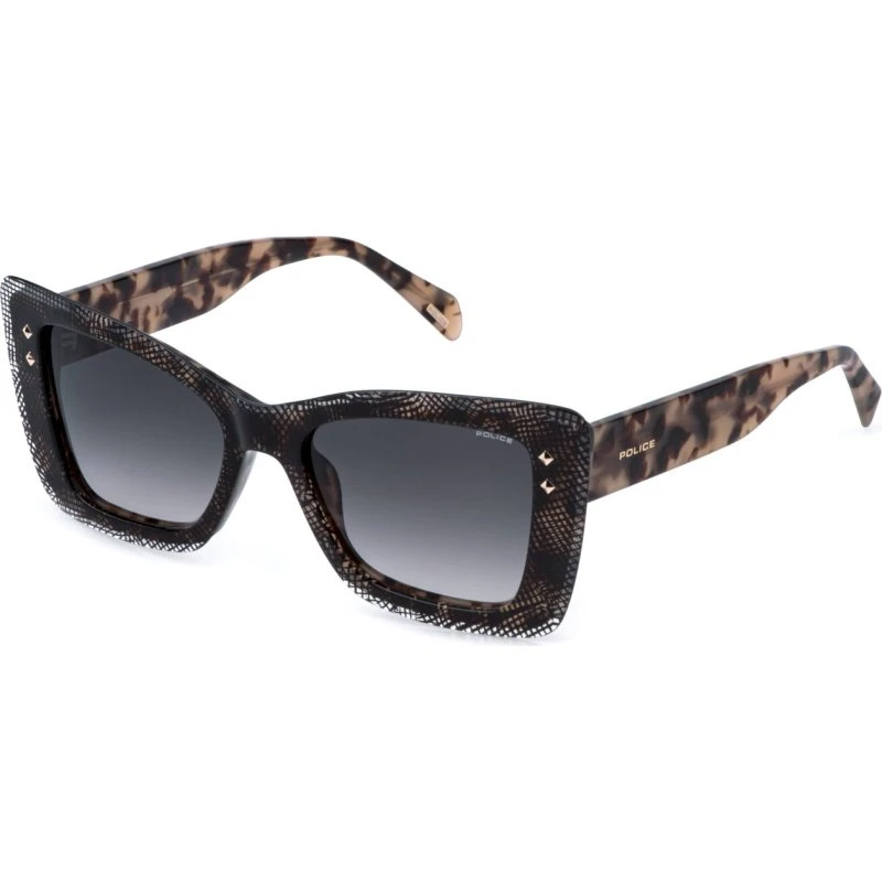 Police SPLR97 Daydream Lunettes de Soleil Papillon Marron Fumée