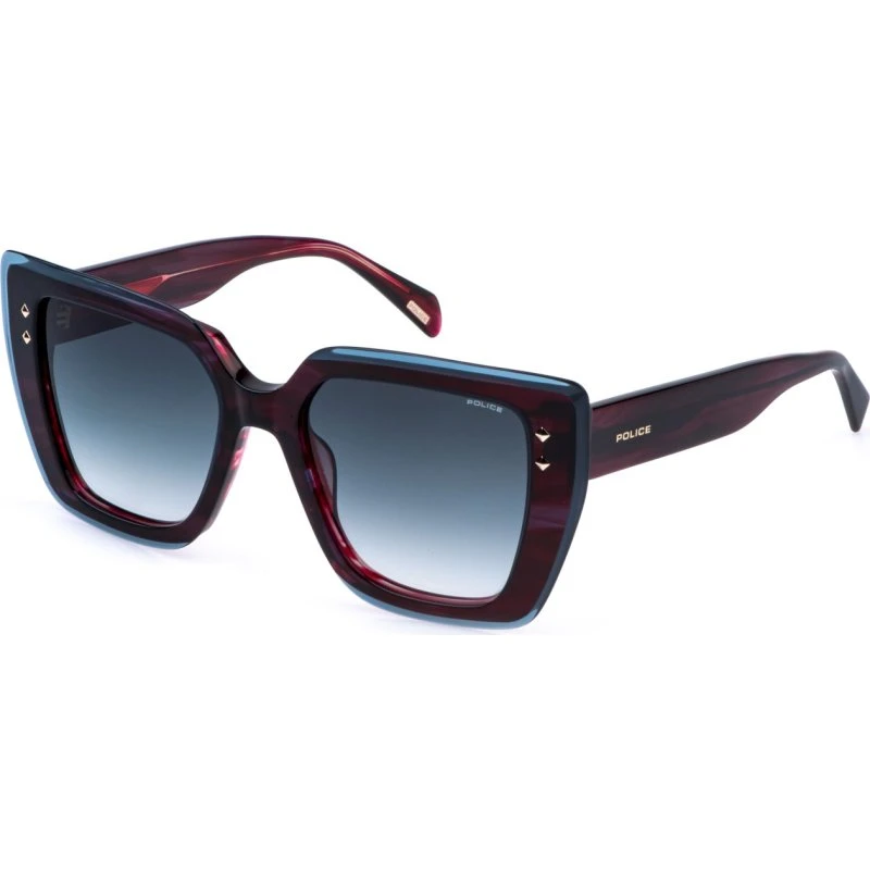 Police SPLR98 Daydream 2 Lunettes de Soleil Papillon Violet et Bleu
