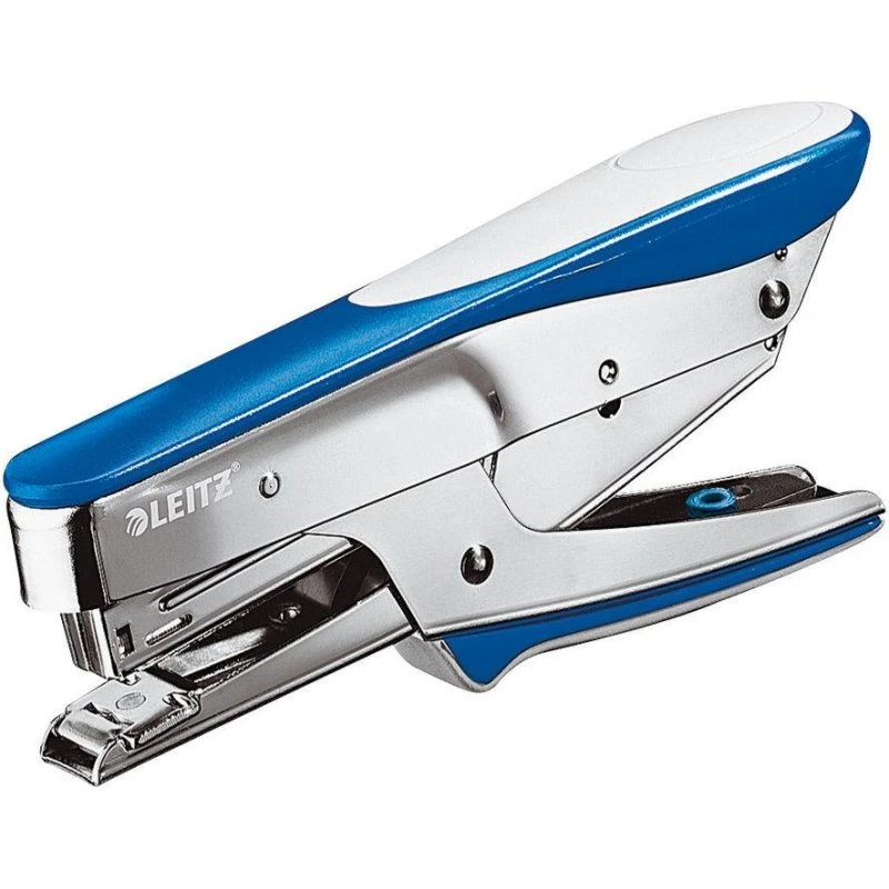 Leitz Agrafeuse 5546 Bleu Foncé Métallique - 15 Feuilles