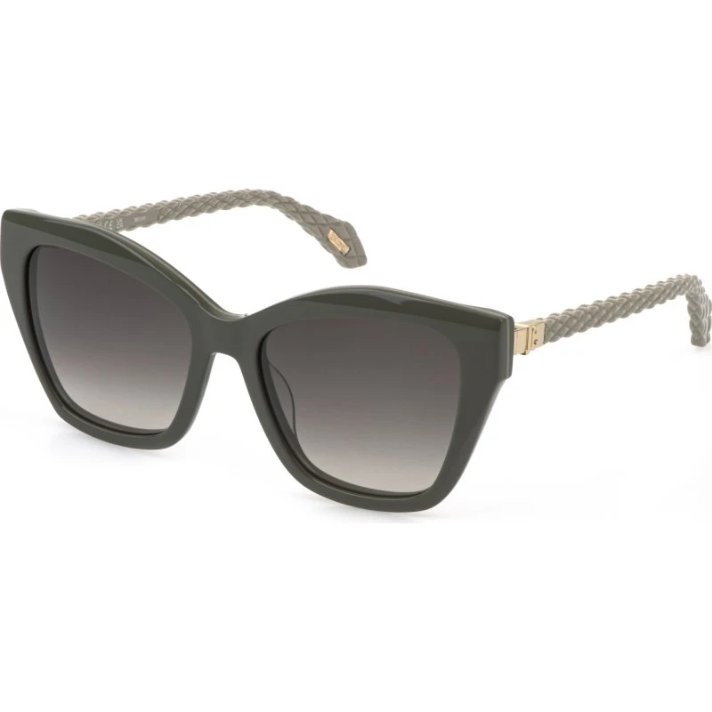 Just Cavalli SJC175 - Lunettes de soleil Papillon Vert Fumée