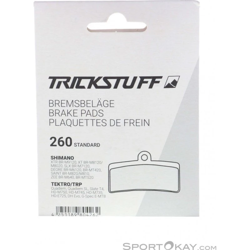 Trickstuff Plaquettes Organiques 260 Standard pour Shimano
