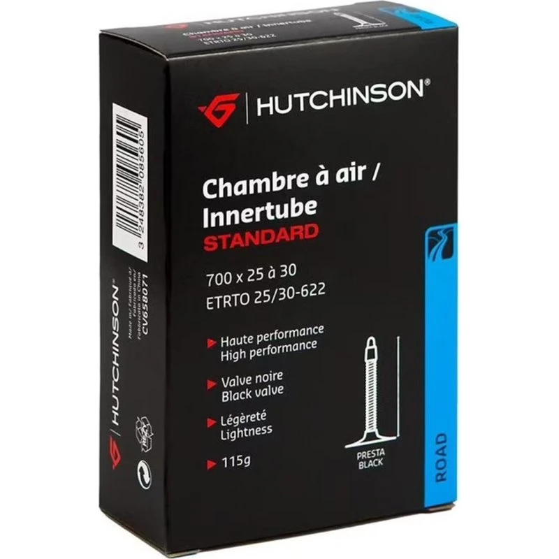 Hutchinson Chambre à air 700x25-30 Presta 60mm Noir