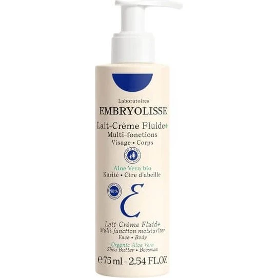 Embryolisse Lait Crème Fluide+ - Hydratant Visage et Corps, 75 ml