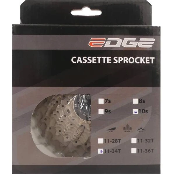 Shimano Edge Cassette 10V 11-34T Argent