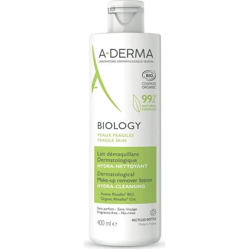 A-Derma Biology Lait Démaquillant Hydra Bio 400ml