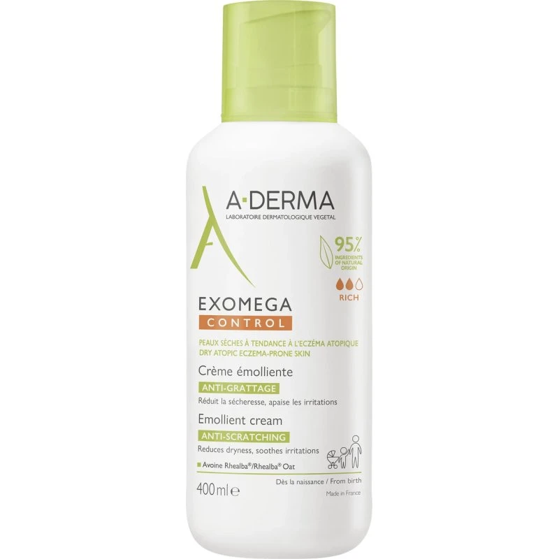 A-Derma Exomega Control Crème Émolliente 400 ml
