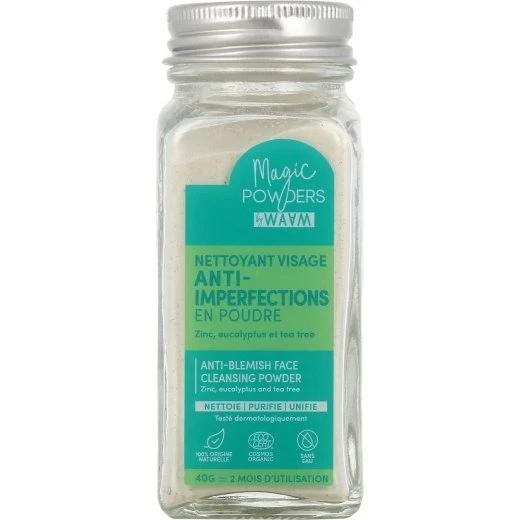 WAAM Nettoyant Visage Anti-Imperfections en Poudre BIO