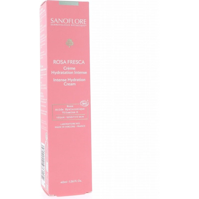 Sanoflore Rosa Fresca Crème Hydratation Intense Bio 40 ml