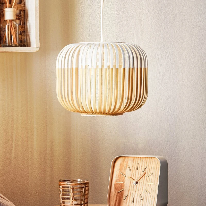 Forestier Bamboo Light XS Suspension en Bambou Blanc