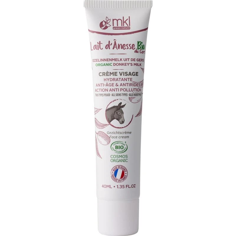 MKL Crème Visage Lait d'Ânesse Bio 40 ml