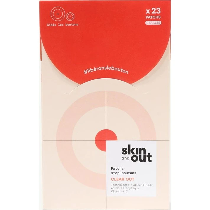 SKIN AND OUT Clear Out Patchs Stop-Boutons