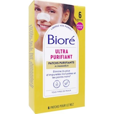 BIORE Patchs Nez Ultra Purifiant à l'Hamamélis 6 Patchs