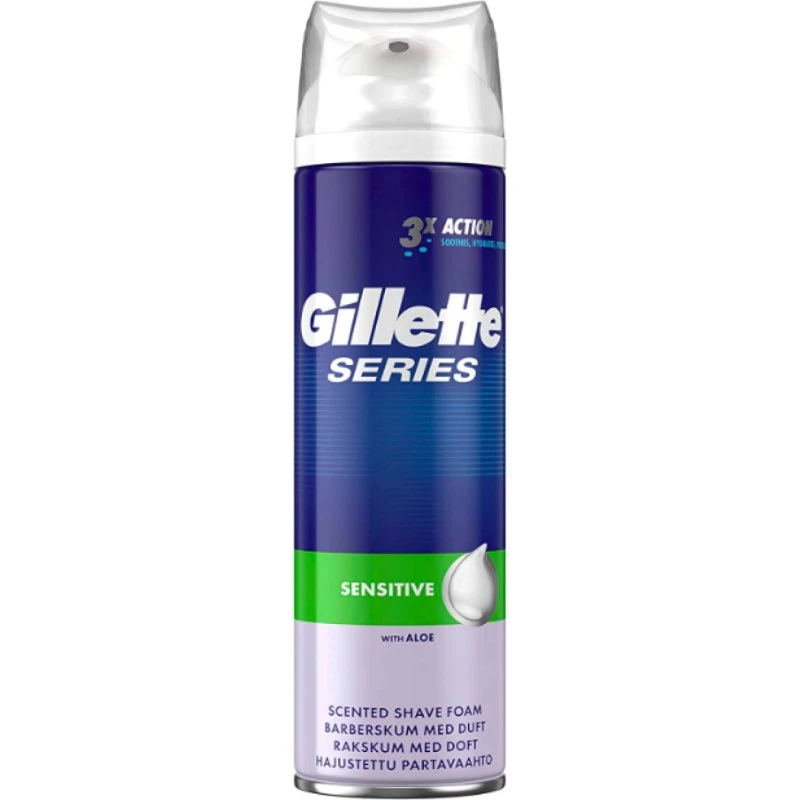 Gillette Series Mousse à Raser Peaux Sensibles 250 ml