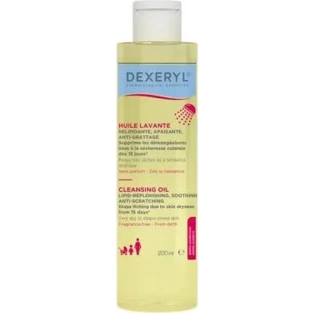 DEXERYL Huile Nettoyante Peaux Sèches, 200ml
