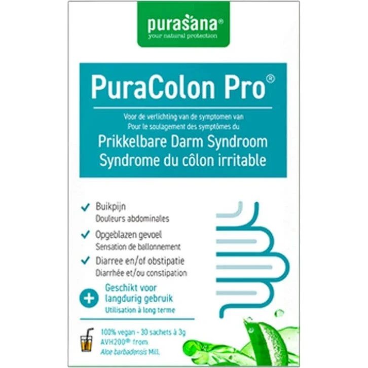 Purasana PuraColon Pro - Soulagement Syndrome du Côlon Irritable (30 sticks)