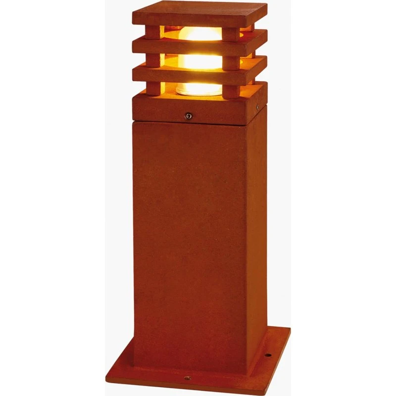 SLV Rusty Square Luminaire pour socle en Acier Corten