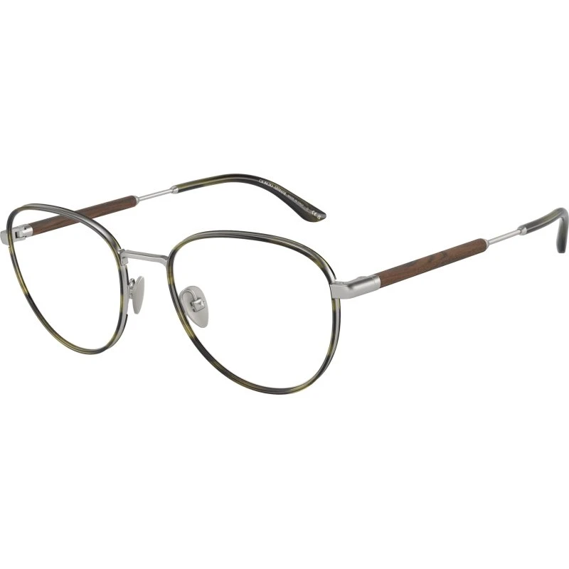 Giorgio Armani Homme AR5137J - Monture Optique Pantos en Acier Argent
